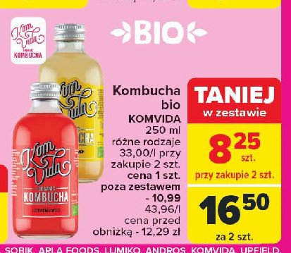 Kombucha z miętą Komvida promocja