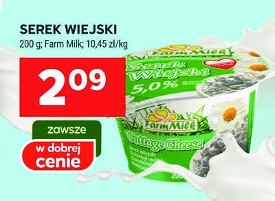 Serek wiejski Farm milk promocja