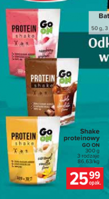 Shake proteinowy truskawkowy Sante go on! protein promocja
