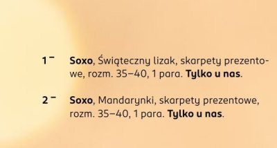 Skarpety prezentowe Świąteczny lizak, rozm. 35-40, 1 para promocja w Rossmann