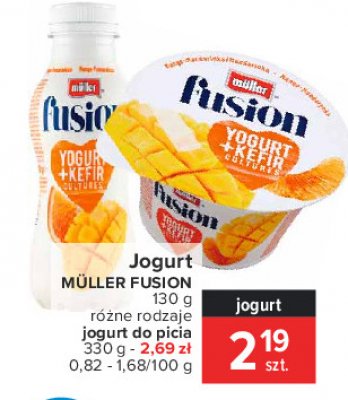 Jogurt mango-mandarynka Muller fusion promocja