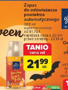 Zapas pumpkin spice latte Glade by brise automatic spray promocja w Carrefour