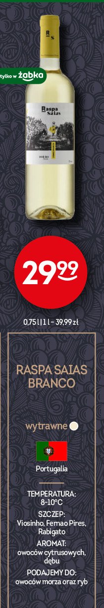 Wino Raspa saias tinto promocja w Żabka