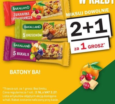 Baton Bakalland 25 g promocja w Selgros