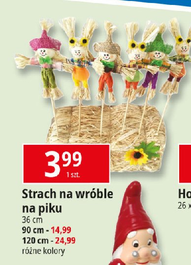 Strach na wróble na piku 90 cm promocja w Leclerc