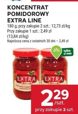 Koncentrat pomidorowy Extra Line promocja w Stokrotka