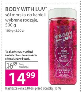 S贸l do k膮pieli pink passion Body with lov promocja