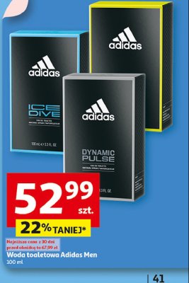 Woda toaletowa Adidas men ice dive Adidas cosmetics promocja