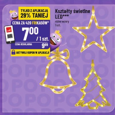 Kształty świetlne LED promocja w POLOmarket