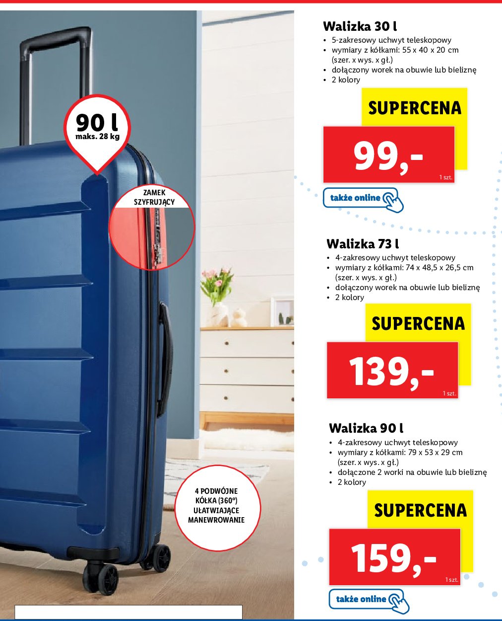 Walizka 90 l promocja