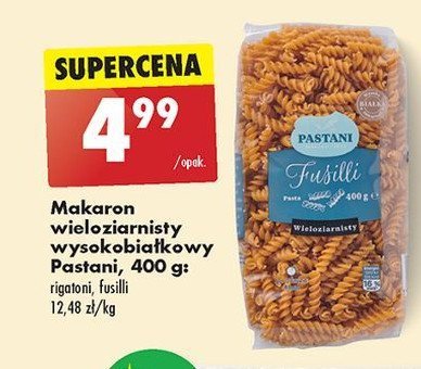 Makaron wieloziarnisty fusilli Pastani promocja