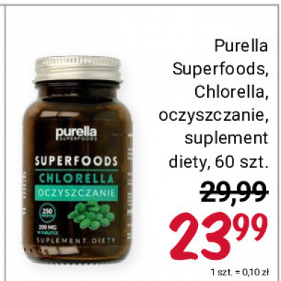 Suplement diety chlorella oczyszczenie Purella superfoods Purella food promocja