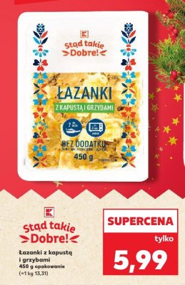 Łazanki z kapustą i grzybami  promocja w Kaufland