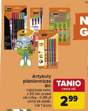 Cienkopisy mix kolorów Bic intensity fine promocja