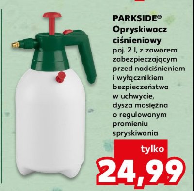 Opryskiwacz ci艣nieniowy 2 l Parkside promocja