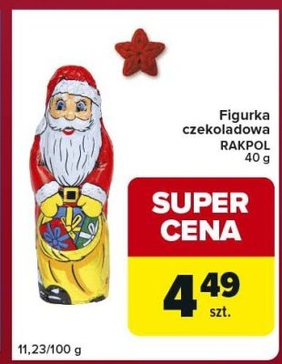 Figurka czekoladowa RAKPOL 40 g promocja w Carrefour Express