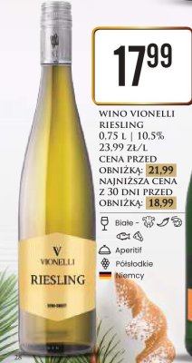 Wino Riesling 0.75L  promocja w Dino