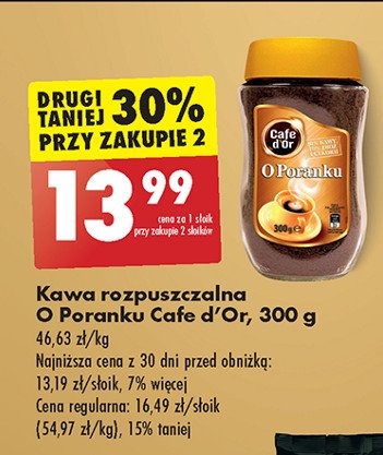 Kawa Cafe d'or o poranku promocja