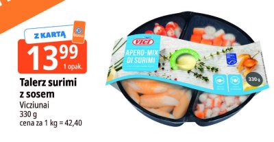 Talerz surimi z sosem Vicziunai promocja w Leclerc