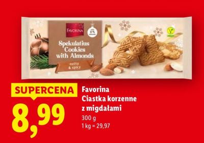Ciastka korzenne z migdałami promocja w Lidl