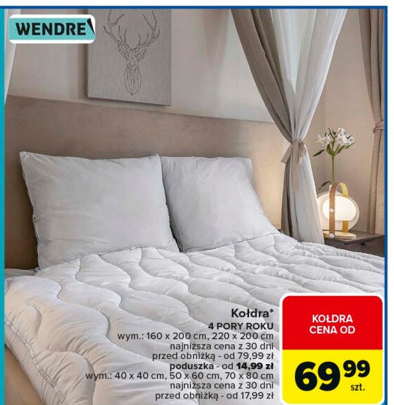 Poduszka cztery pory roku 70 x 80 cm Wendre promocja w Carrefour