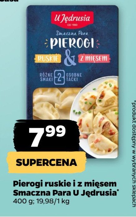 Pierogi ruskie i z mięsem U jędrusia promocja