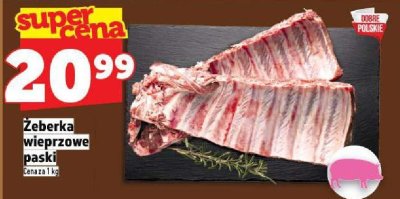 Żeberka wieprzowe paski promocja w TOPAZ
