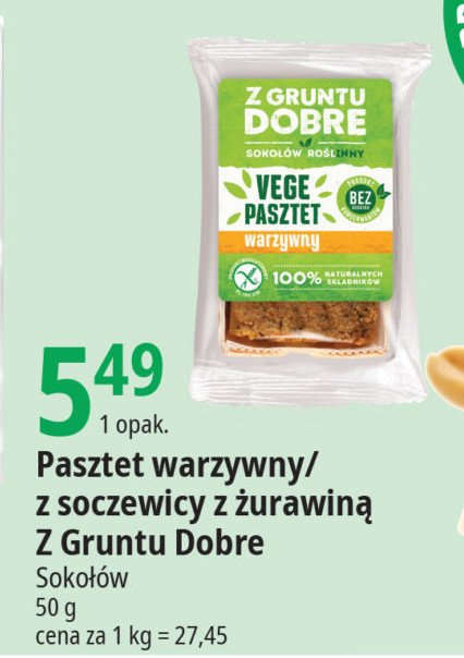 Pasztet warzywny Soko艂贸w z gruntu dobre promocja