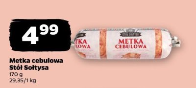 Metka cebulowa Stół Sołtysa 170 g, 29,35 zł/kg promocja w Netto