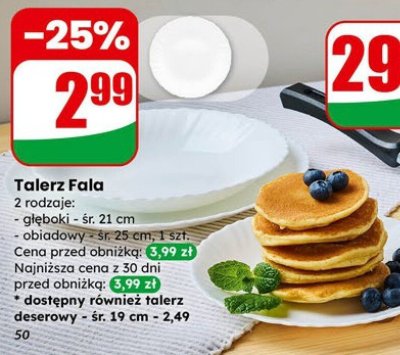 Talerz Fala głęboki śr. 21 cm promocja w Dino