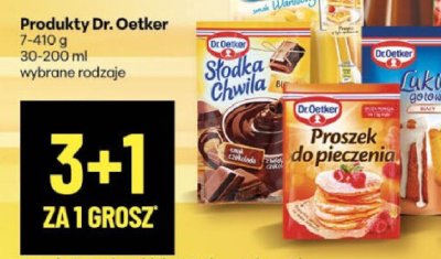 Produkty Dr. Oetker 7-410g, 30-200ml promocja w Delikatesy Centrum