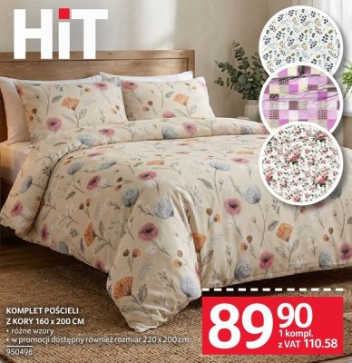 Komplet pościeli z kory 160 x 200 cm promocja w Selgros