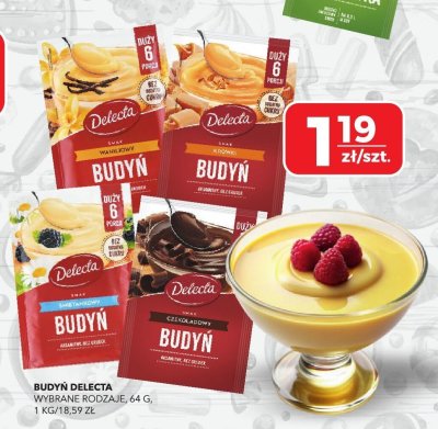 Budyń Delecta wybrane rodzaje promocja w Top Market