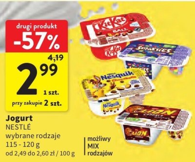 Jogurt NESTLE promocja w Intermarche