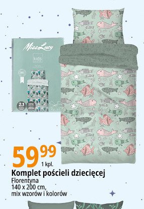 Komplet po艣cieli dzieci臋cej 140 x 200 + 70 x 80 cm Florentyna promocja