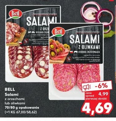 Salami z oliwkami Bell polska promocja w Kaufland