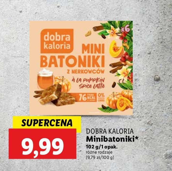 Mini batoniki z nerkowców a la pumpkin spice latte Dobra kaloria promocja