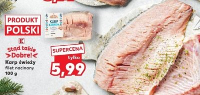 Karp świeży filet nacinany 100 g promocja w Kaufland
