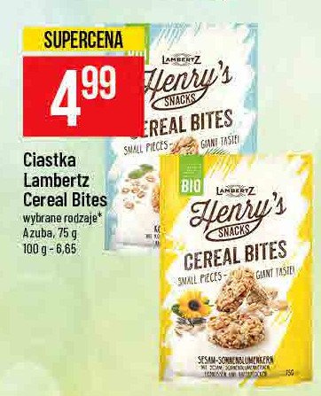 Ciastka sezam i s艂onecznik Lambertz henry's snacks promocja