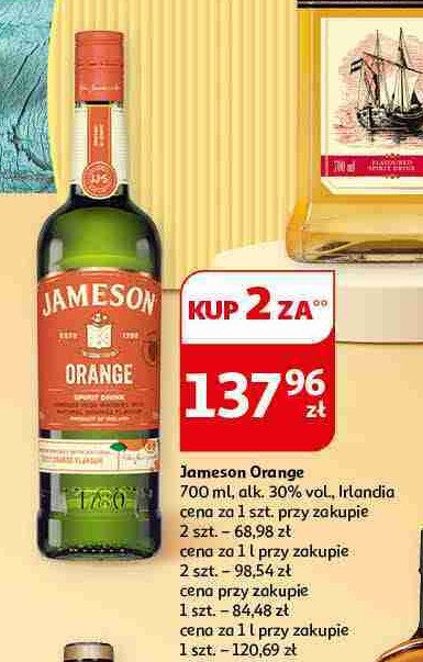 Whisky JAMESON ORANGE promocja