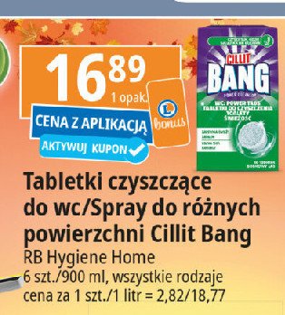 Tabletki do czyszczenia wc sosnowy las Cillit bang promocja