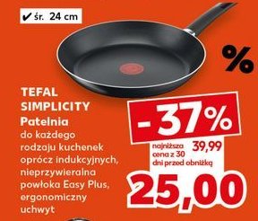 Patelnia simplicity 24 cm Tefal promocja