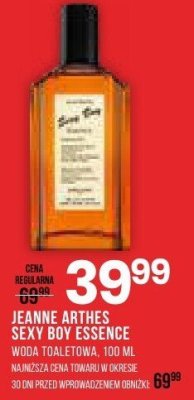 Woda toaletowa JEANNE ARTHES SEXY BOY ESSENCE promocja w Drogerie Natura