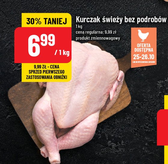 Kurczak świeży bez podrobów promocja