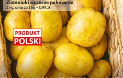 Warzywa ziemniaki wczesne pakowane 2 kg, Produkt Polski promocja w Auchan