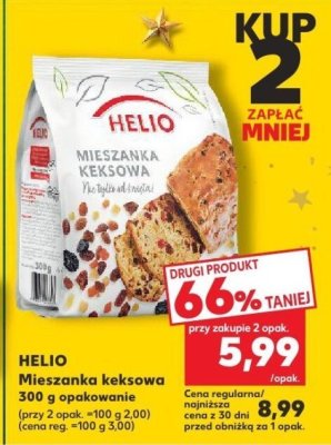 Mieszanka keksowa Helio 300 g opakowanie promocja w Kaufland