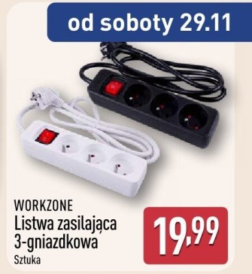 Listwa zasilająca 3-gniazdkowa  promocja w Aldi