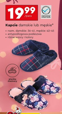 Kapcie damskie / męskie promocja w Biedronka