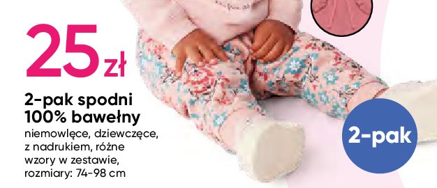 Spodnie dziewcz臋ce 74-98 cm promocja