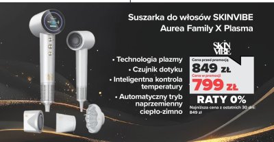Suszarka do włosów Skinvibe Aurea Family X Plasma promocja w NEONET